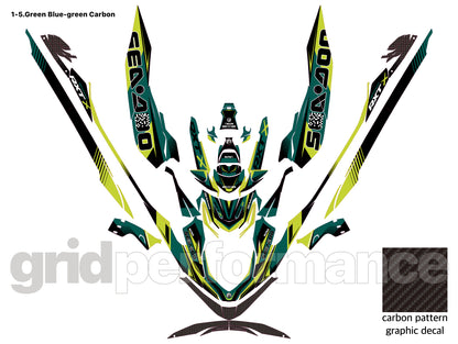2024~ SEADOO RXT X 325 Graphic Decal Sticker Kit (1.Carbon)