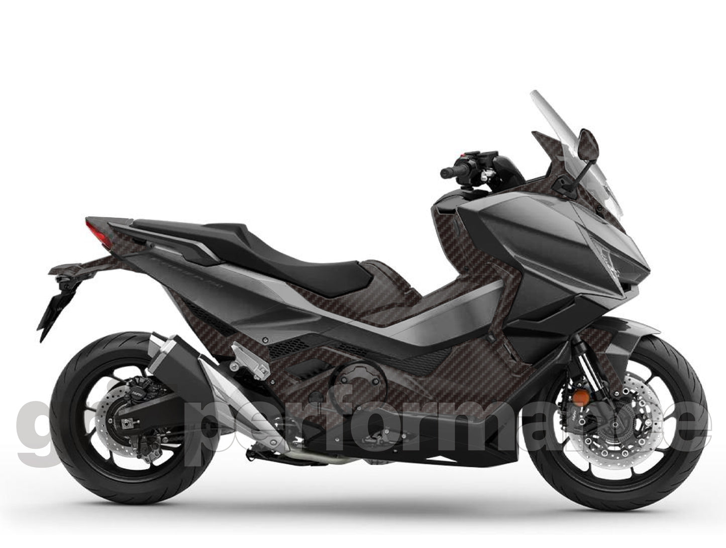 Forza 750 Graphic Vinyl Decal Kit (Unpainted Fairing_Carbon Graphic Pattern)