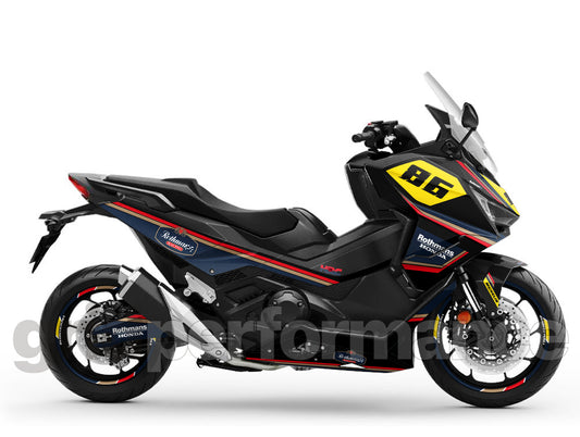 Honda Forza 750 Custom Vinyl Graphic Decal Kit (1-2.ROTHMA Black)