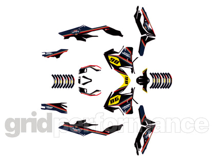 Honda Forza 750 Custom Vinyl Graphic Decal Kit (1-2.ROTHMA Black)