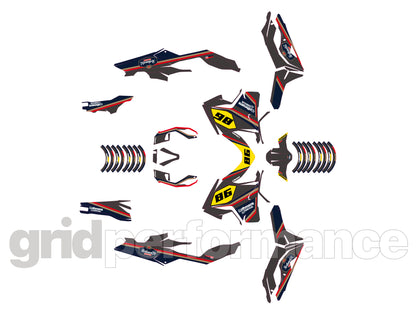 Honda Forza 750 Custom Vinyl Graphic Decal Kit (1-3.ROTHMA Gray)