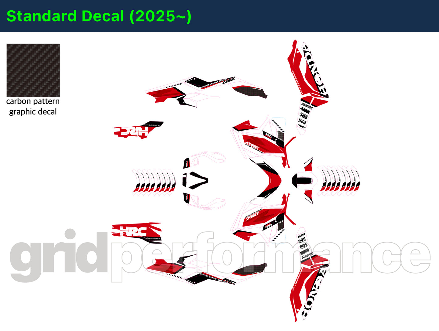 Forza 750 Full Graphic Vinyl Decal Kit (4-1.HRCRR)