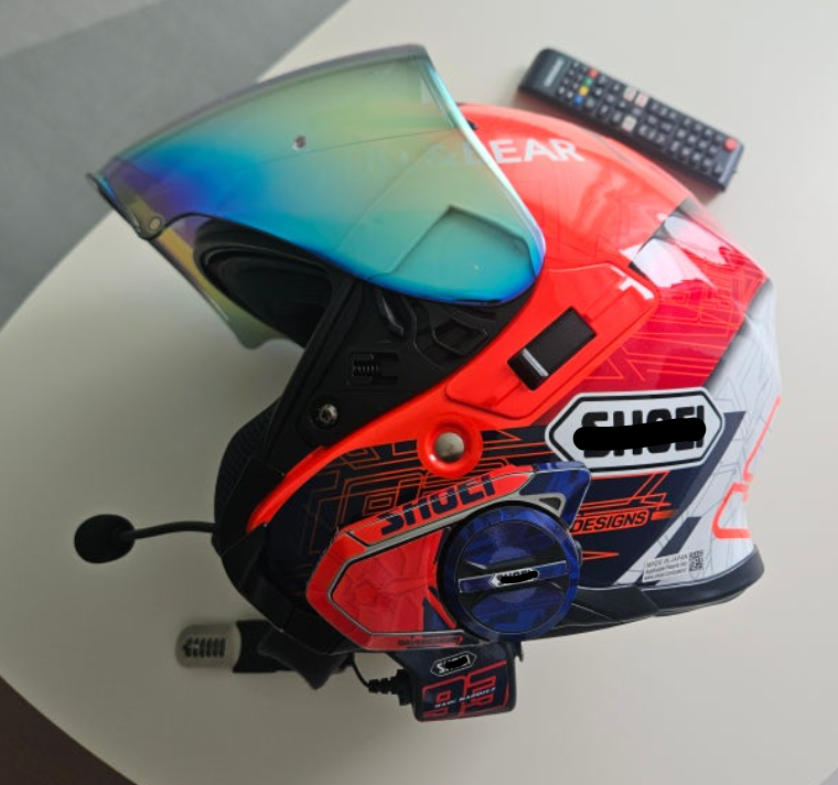 SENA 50S,50C,30K,20S,10C,ST1,SMH-5,50R,RT1,K10,SMH-10,SHOEI Z-8 SRL EXT Graphic Decal Sticker (35-1.Red B)