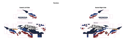 HONDA CBF1100L Africa Twin Adventure Sports  Panniers Decal Sticker Kit (1-1.HCAT)