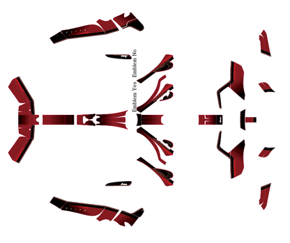 Indian Pursuit Challenger Roadmaster 112 Graphic Accent Graphic Decal Kit (1-6)