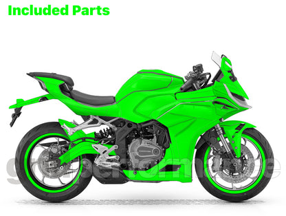 QJMOTOR SRK 421RR Graphic Full Decal Vinyl Kit (2-2)