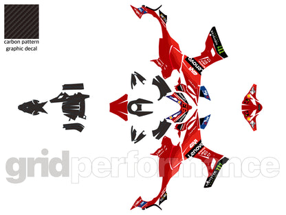 QJMOTO SRK 421RR Graphic Full Decal Vinyl Kit (1-1.Leno)