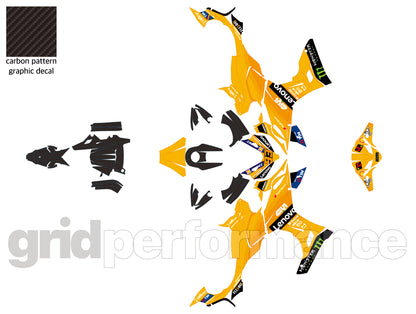 QJMOTO SRK 421RR Graphic Full Decal Vinyl Kit (1-2.Leno)