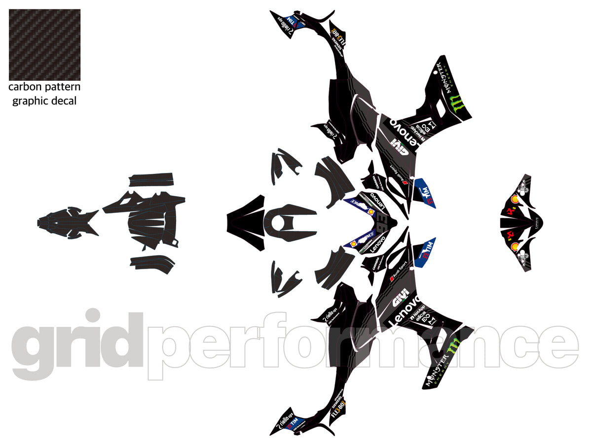 QJMOTO SRK 421RR Graphic Full Decal Vinyl Kit (1-3.Leno)