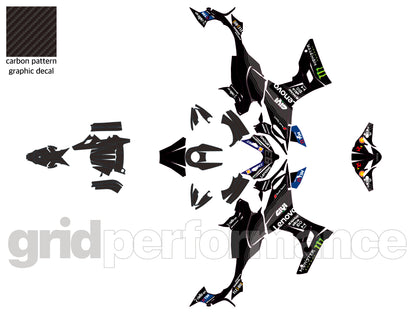 QJMOTO SRK 421RR Graphic Full Decal Vinyl Kit (1-3.Leno)