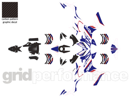 QJMOTOR SRK 421RR Graphic Full Decal Vinyl Kit (2-1)
