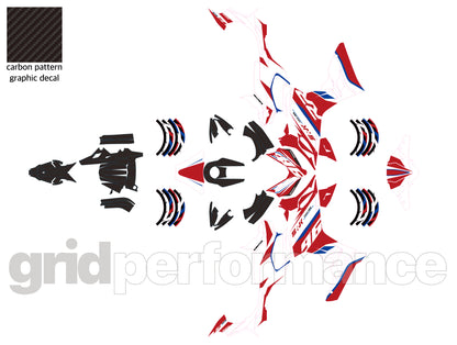 QJMOTOR SRK 421RR Graphic Full Decal Vinyl Kit (2-2)