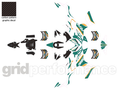 QJMOTOR SRK 421RR Graphic Full Decal Vinyl Kit (2-4)