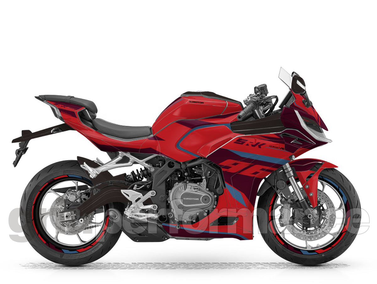 QJMOTOR SRK 421RR Graphic Full Decal Vinyl Kit (2-6)