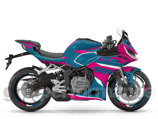 QJMOTOR SRK 421RR Graphic Full Decal Vinyl Kit (2-7)