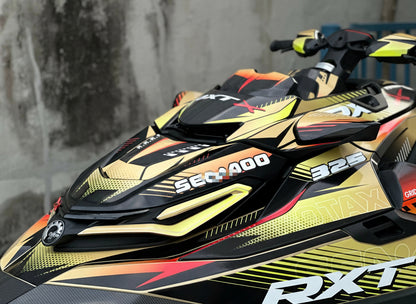 2024~ SEADOO RXP X 325 Graphic Decal Sticker Kit (1.Carbon)