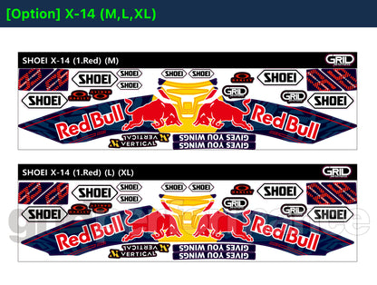 Shoei Helmet Chin Graphic Decal Kit