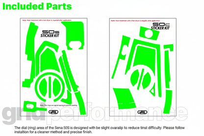 SENA 50S,50C,30K,20S,10C,ST1,SMH-5,50R,RT1,K10,SMH-10,SHOEI Z-8 SRL EXT Graphic Decal Sticker (35-1.Red B)