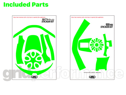 SENA 50S,50C,30K,20S,10C,ST1,SMH-5,50R,RT1,K10,SMH-10,SHOEI Z-8 SRL EXT Graphic Decal Sticker (35-1.Red B)