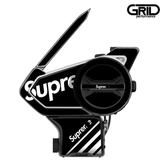 SENA 50S,50C,30K,20S,10C,ST1,SMH-5,50R,RT1,K10,SMH-10,SHOEI Z-8 SRL EXT Graphic Decal Sticker (33.Sup Black)