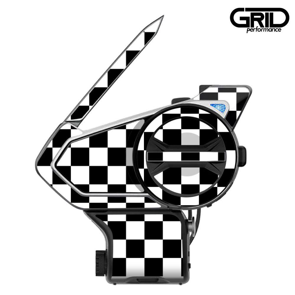 SENA 50S,50C,30K,20S,10C,ST1,SMH-5,50R,RT1,K10,SMH-10,SHOEI Z-8 SRL EXT Graphic Decal Sticker (36.Checker)
