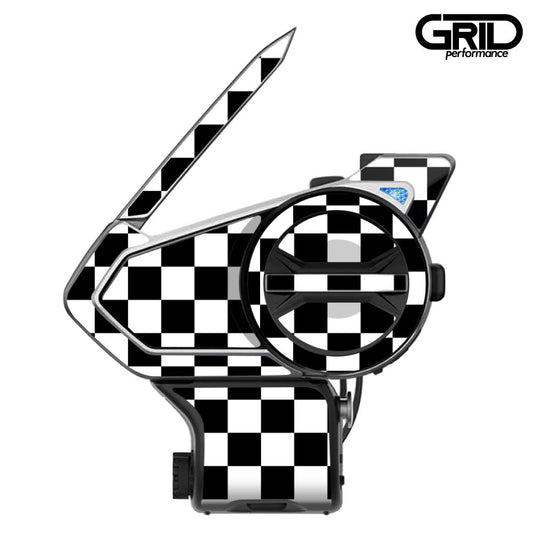 SENA 50S,50C,30K,20S,10C,ST1,SMH-5,50R,RT1,K10,SMH-10,SHOEI Z-8 SRL EXT Graphic Decal Sticker (36.Checker)