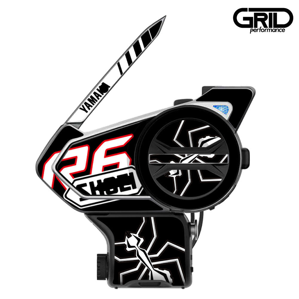 SENA 50S,50C,30K,20S,10C,ST1,SMH-5,50R,RT1,K10,SMH-10,SHOEI Z-8 SRL EXT Graphic Decal Sticker (53.SHOE Z-7 Marq Black Ant TC-5 x R6)