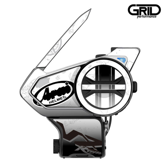 SENA 50S,50C,30K,20S,10C,ST1,SMH-5,50R,RT1,K10,SMH-10,SHOEI Z-8 SRL EXT Graphic Decal Sticker (58.Ar VZ-RAM Harada Tour White)