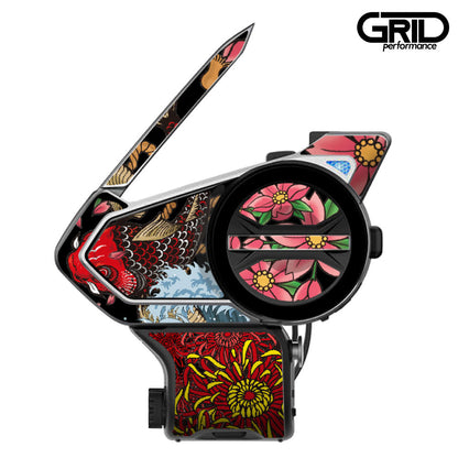 SENA 50S,50C,30K,20S,10C,ST1,SMH-5,50R,RT1,K10,SMH-10,SHOEI Z-8 SRL EXT Graphic Decal Sticker (59.Irezumi)
