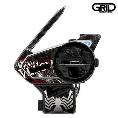 SENA 50S,50C,30K,20S,10C,ST1,SMH-5,50R,RT1,K10,SMH-10,SHOEI Z-8 SRL EXT Graphic Decal Sticker (63.Black spider)