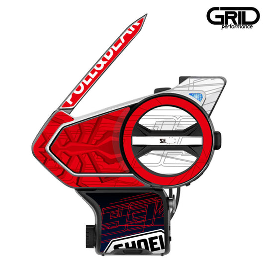 SENA 50S,50C,30K,20S,10C,ST1,SMH-5,50R,RT1,K10,SMH-10,SHOEI Z-8 SRL EXT Graphic Decal Sticker (66.SHOEI x-14 Marque 6 TC-1)