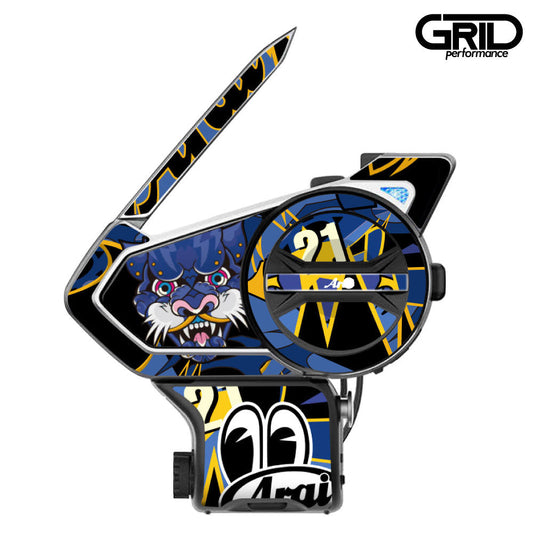 SENA 50S,50C,30K,20S,10C,ST1,SMH-5,50R,RT1,K10,SMH-10,SHOEI Z-8 SRL EXT Graphic Decal Sticker (76.Ara VZ-Ram Nagasuga 21)