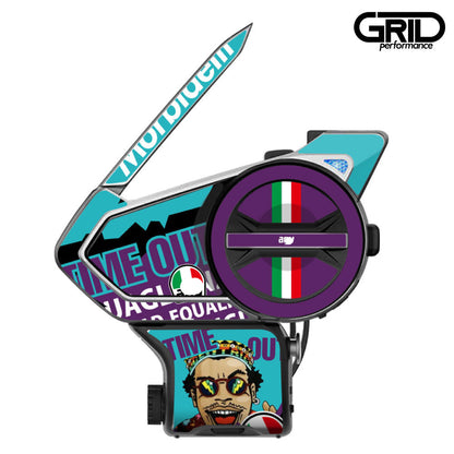 SENA 50S,50C,30K,20S,10C,ST1,SMH-5,50R,RT1,K10,SMH-10,SHOEI Z-8 SRL EXT Graphic Decal Sticker (78.AG Pista GP RR Morbidelli)