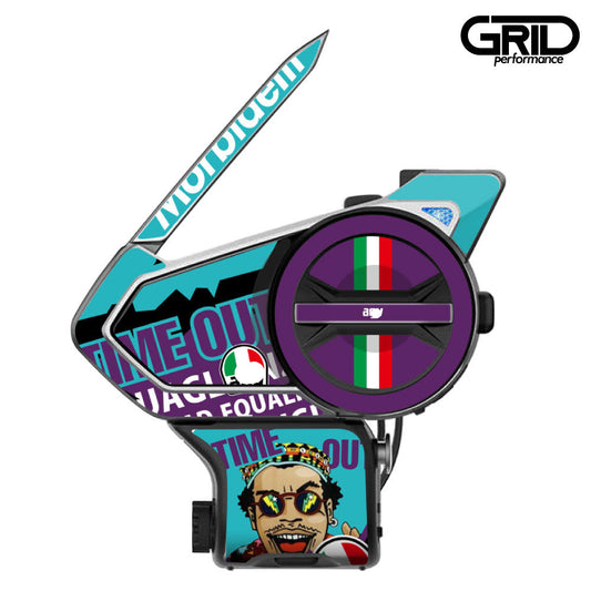 SENA 50S,50C,30K,20S,10C,ST1,SMH-5,50R,RT1,K10,SMH-10,SHOEI Z-8 SRL EXT Graphic Decal Sticker (78.AG Pista GP RR Morbidelli)