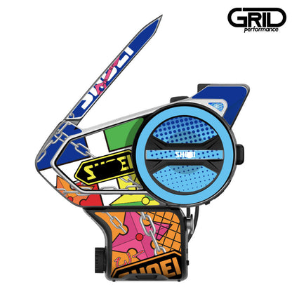 SENA 50S,50C,30K,20S,10C,ST1,SMH-5,50R,RT1,K10,SMH-10,SHOEI Z-8 SRL EXT Graphic Decal Sticker (80.SHO Z-8 Stimuli TC-10)