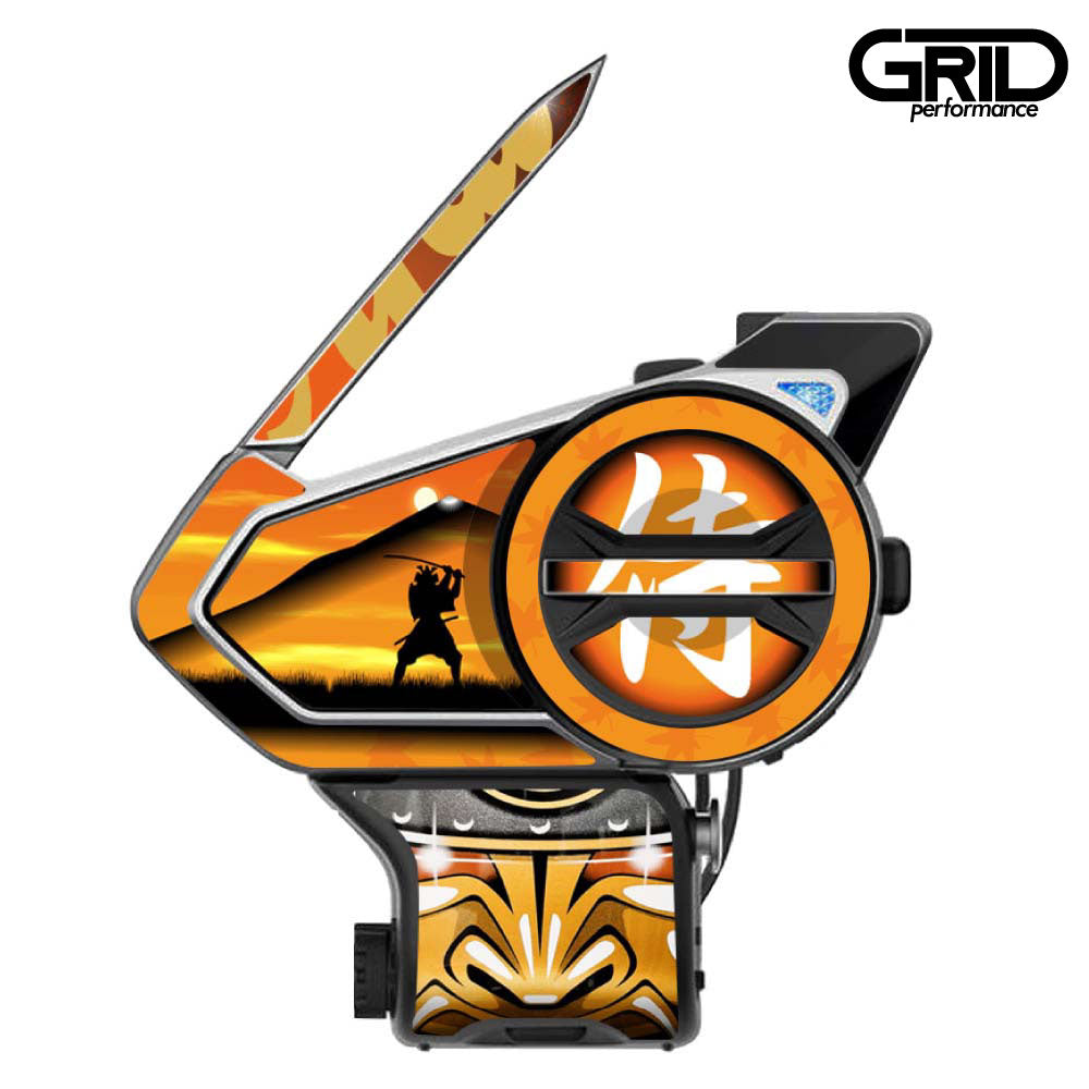 SENA 50S,50C,30K,20S,10C,ST1,SMH-5,50R,RT1,K10,SMH-10,SHOEI Z-8 SRL EXT Graphic Decal Sticker (82.Ara RX-7X Petrosa Spirit Gold)
