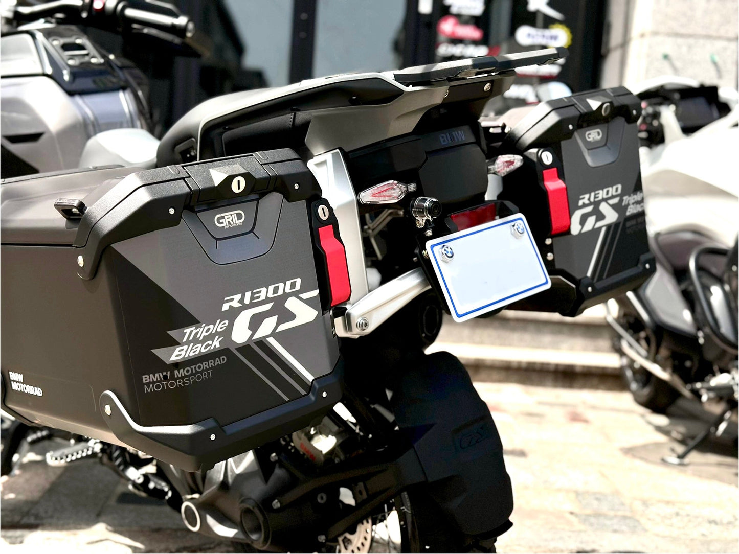 BMW R1300GS Adventure Pannier & Top Box Rear Reflective Decal Sticker (2-2.Digital Camo)