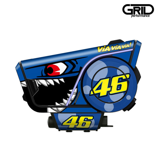 SENA 60S Harman kardon Graphic Decal Sticker Kit (17.Rossi Shark Bule)