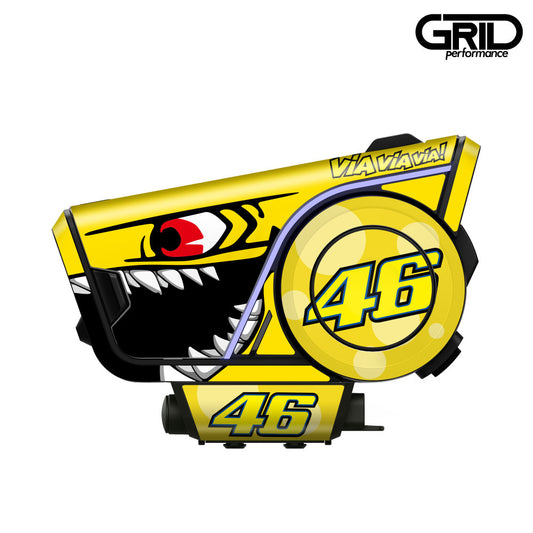 SENA 60S Harman kardon Graphic Decal Sticker Kit (19.Rossi Shark Yellow)