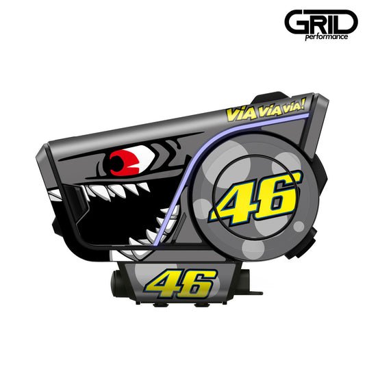 SENA 60S Harman kardon Graphic Decal Sticker Kit (25.Rossi Shark Gray)