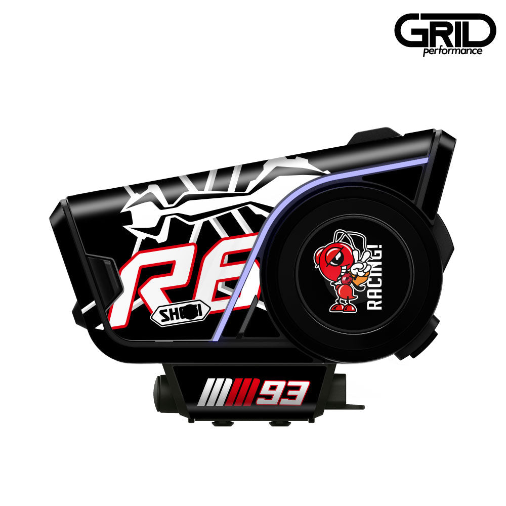 SENA 60S Harman kardon Graphic Decal Sticker Kit (53.SHO Z-7 Marquez Black Ant TC-5 x R6)