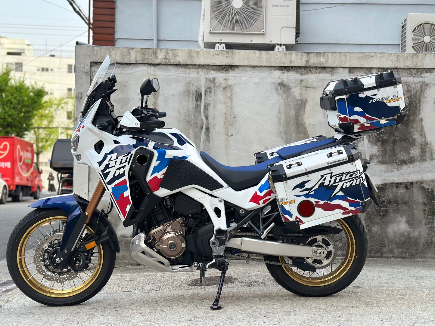HONDA CBF1100L Africa Twin Adventure Sports  Panniers Top Box  Decal Sticker Kit (1-1.HCAT)