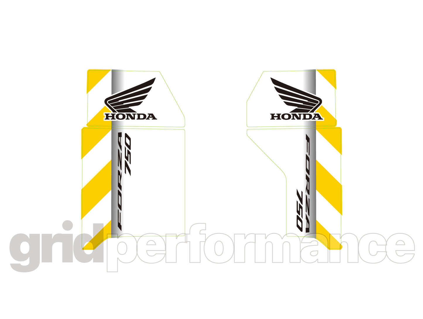 HONDA FORZA 750 Reflective Decal Sticker (1-3)