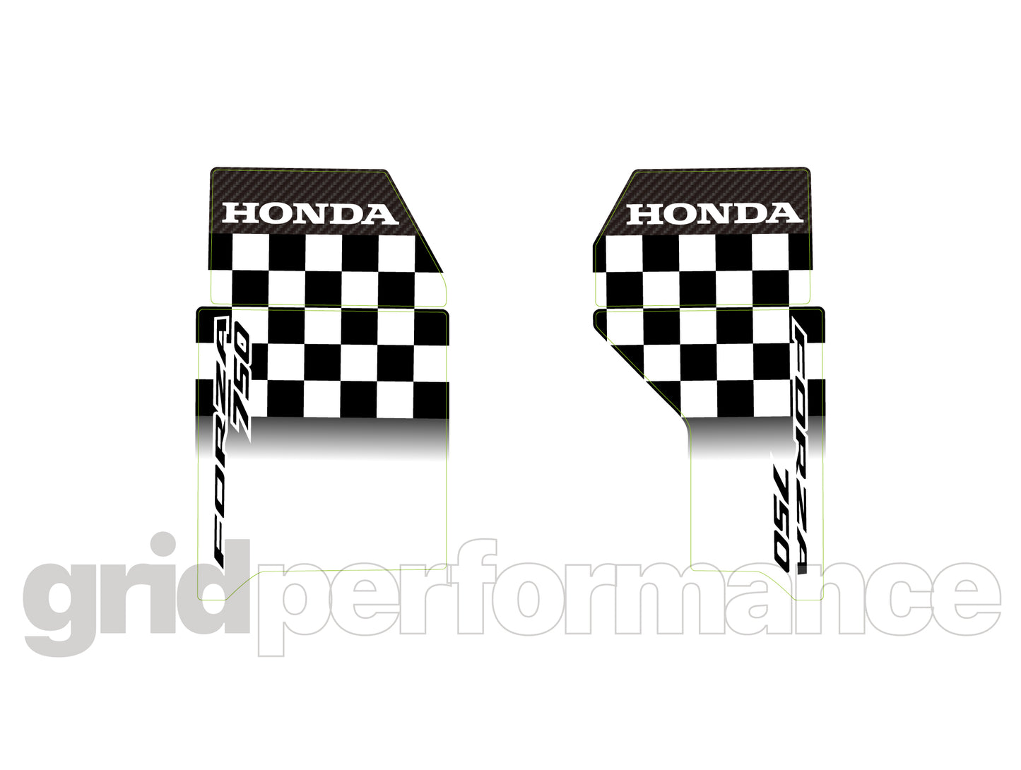 HONDA FORZA 750 Reflective Decal Sticker (2-1)