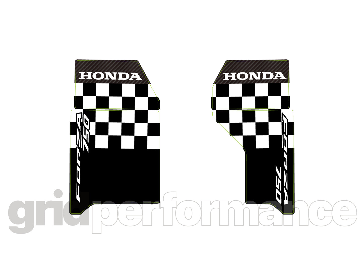 HONDA FORZA 750 Reflective Decal Sticker (2-2)