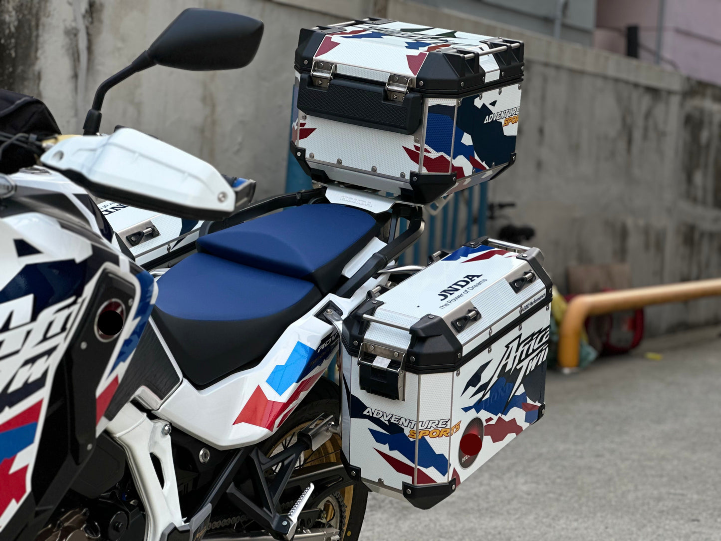 HONDA CBF1100L Africa Twin Adventure Sports  Panniers Top Box  Decal Sticker Kit (1-1.HCAT)