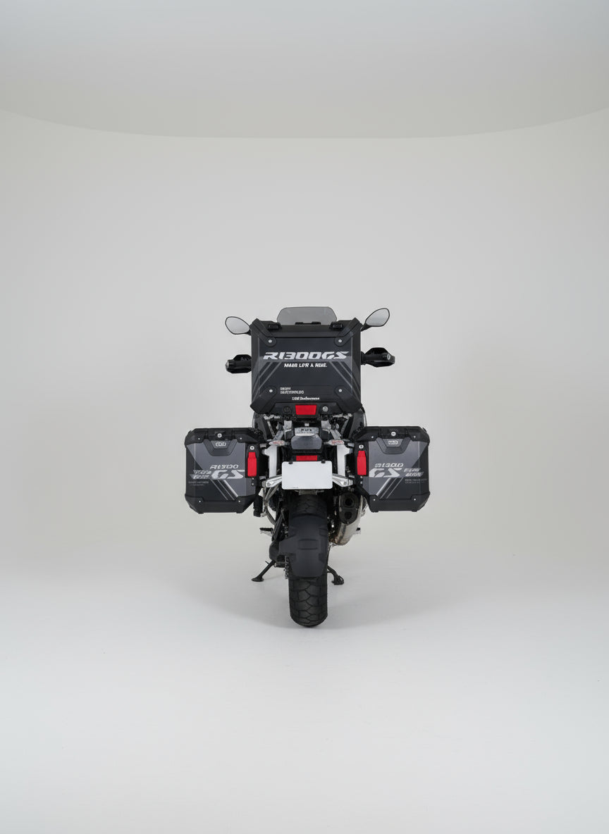 BMW R1300GS Adventure Pannier & Top Box Rear Reflective Decal Sticker (2-2.Digital Camo)