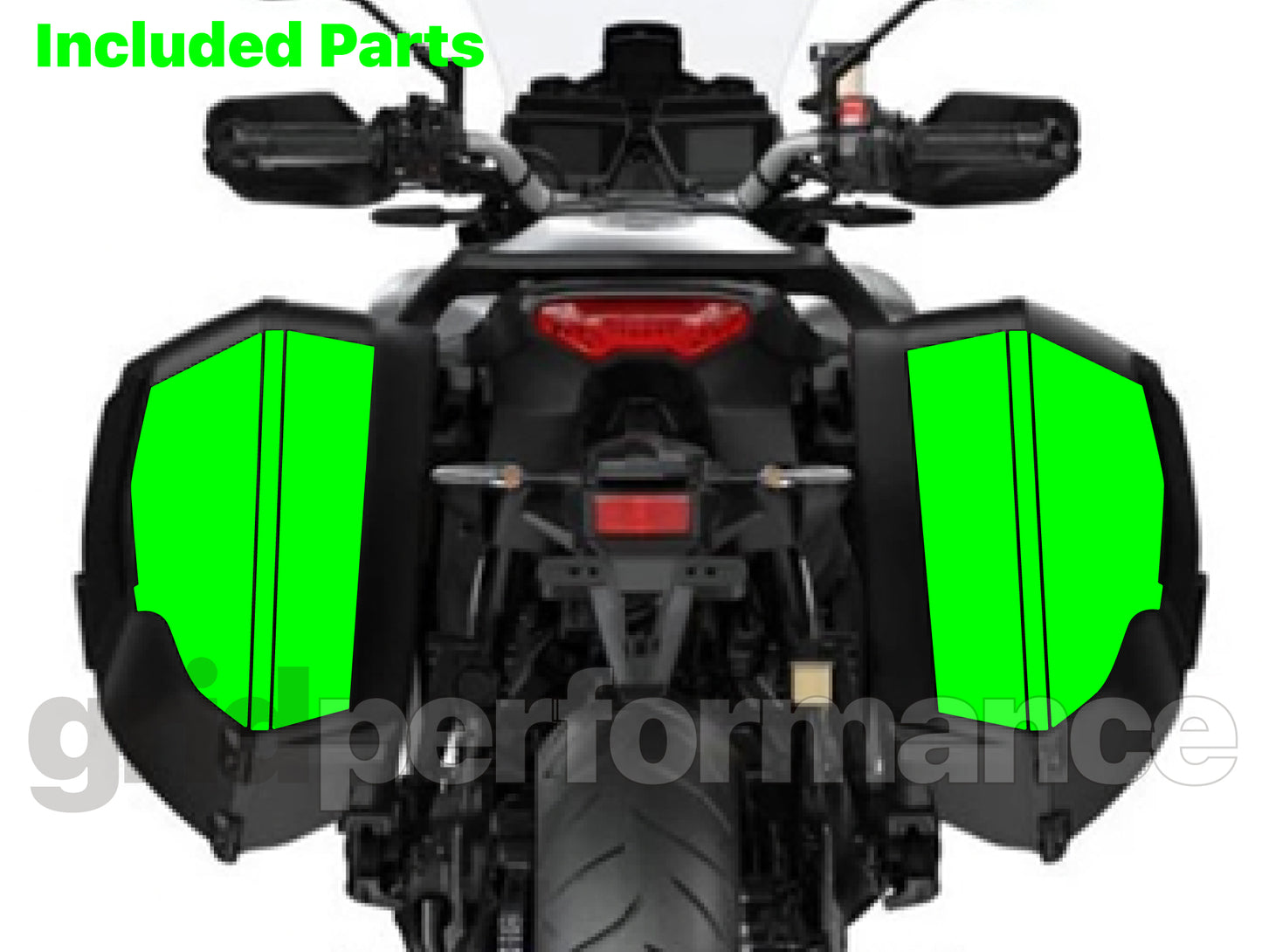 YAMAHA Tracer 9 GT Side Box Panniers Reflective Graphic Decal Kit (2-2)
