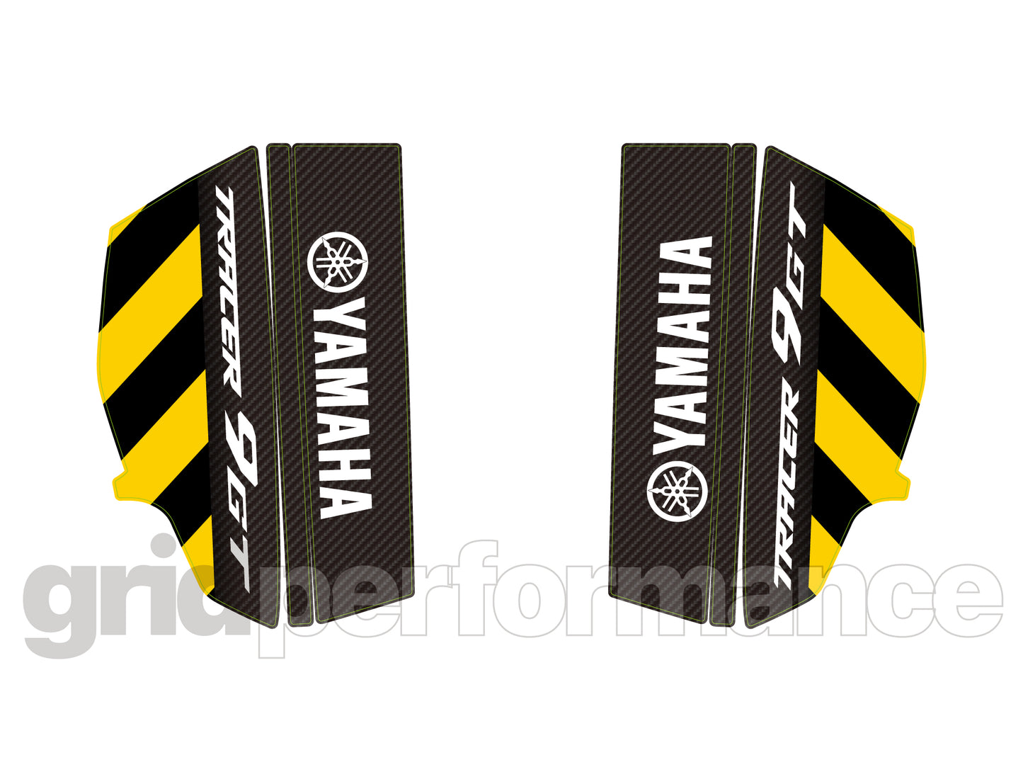 YAMAHA Tracer 9 GT Side Box Panniers Reflective Graphic Decal Kit (1-1)