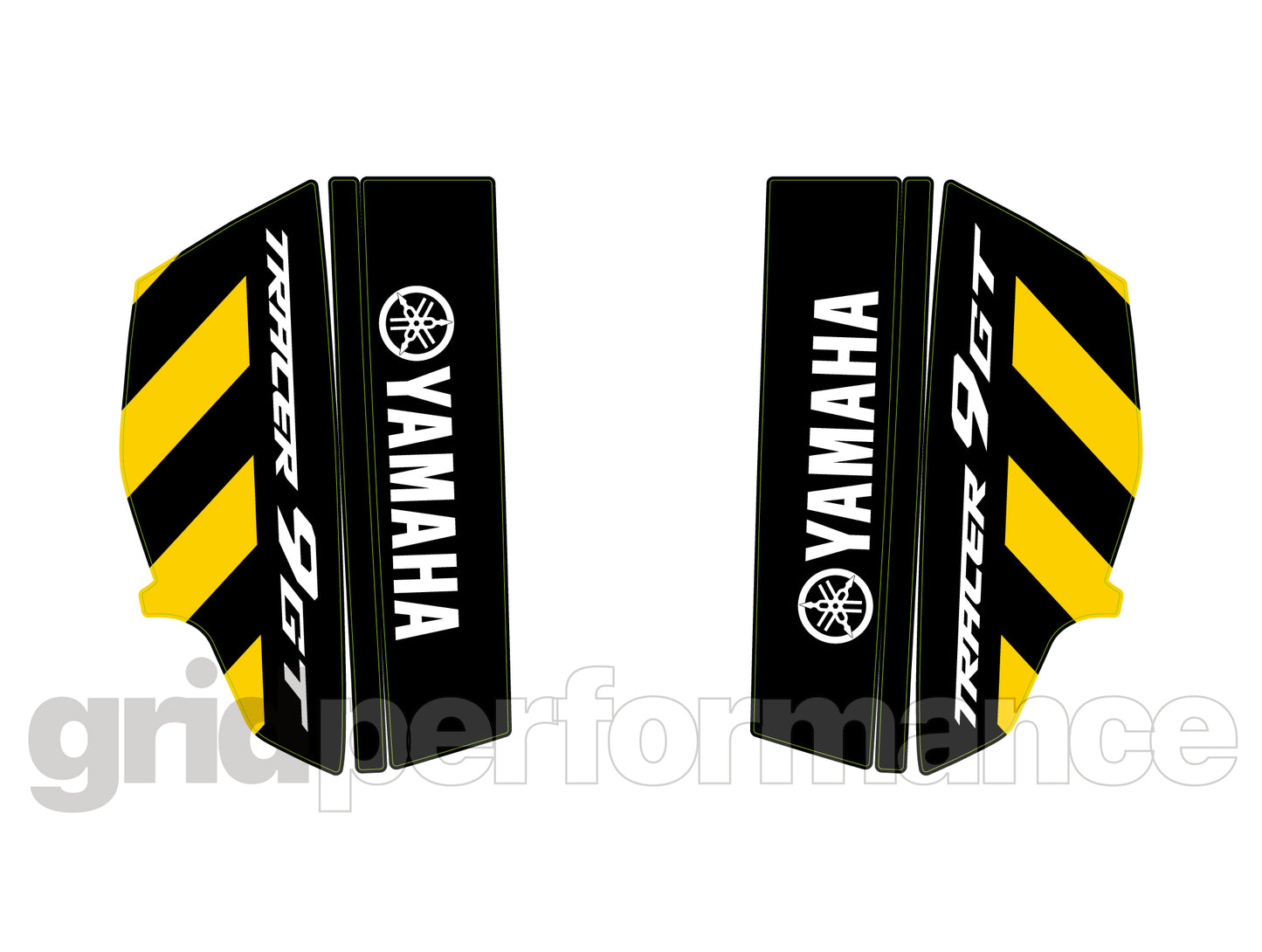 YAMAHA Tracer 9 GT Side Box Panniers Reflective Graphic Decal Kit (1-2)